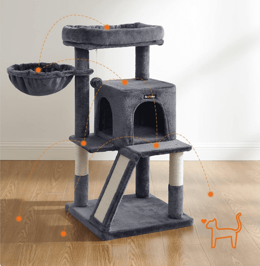 Drapak FEANDREA, drapak dla kota z dużą platformą