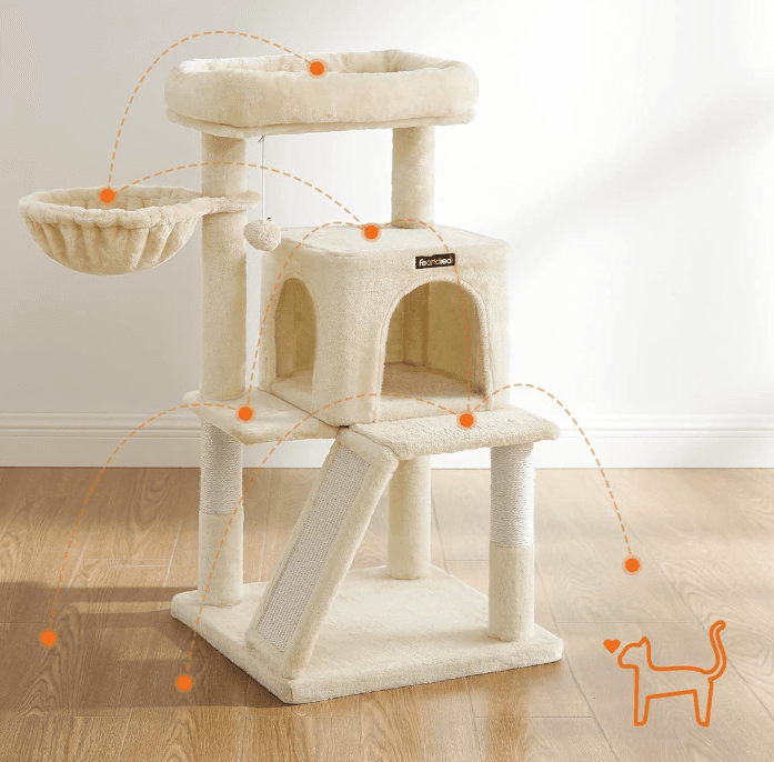 Drapak FEANDREA, drapak dla kota z dużą platformą