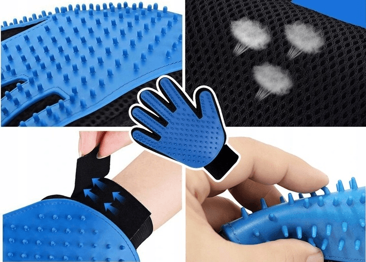 Rękawica do wyczesywania sierści PRAWA